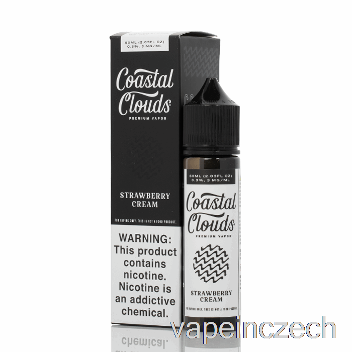 Jahodový Krém - Pobřežní Mraky Co. - 60 Ml 6mg Vape Bez Nikotinu